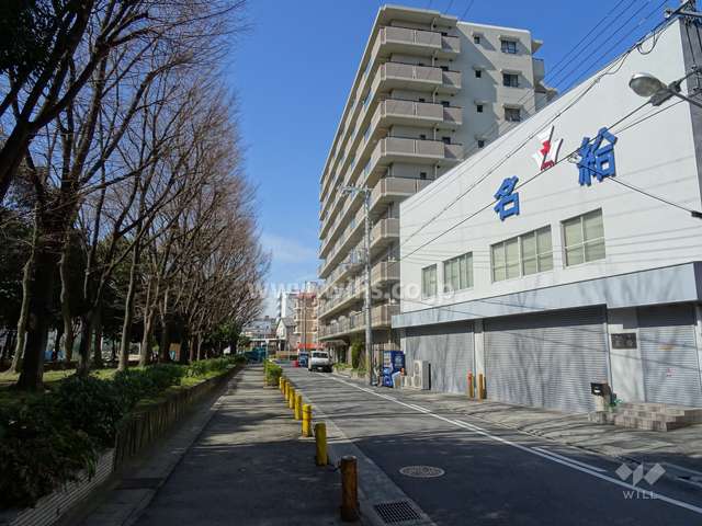 敷地南側の前面道路