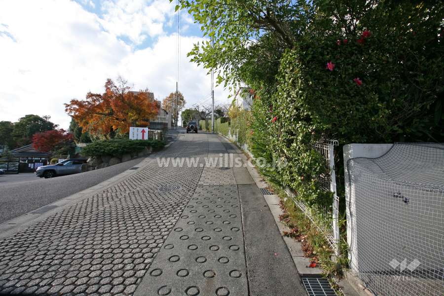 敷地南側の前面道路