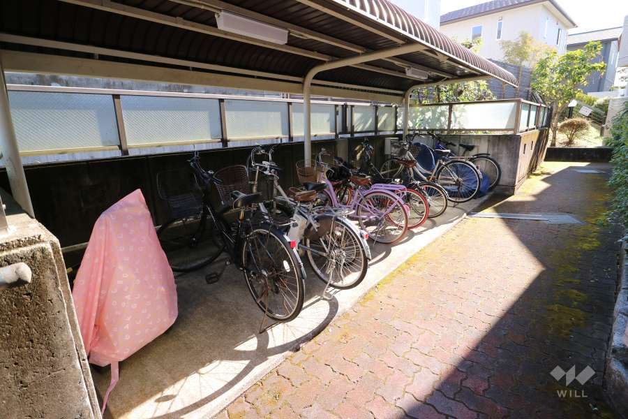 B棟の駐輪場