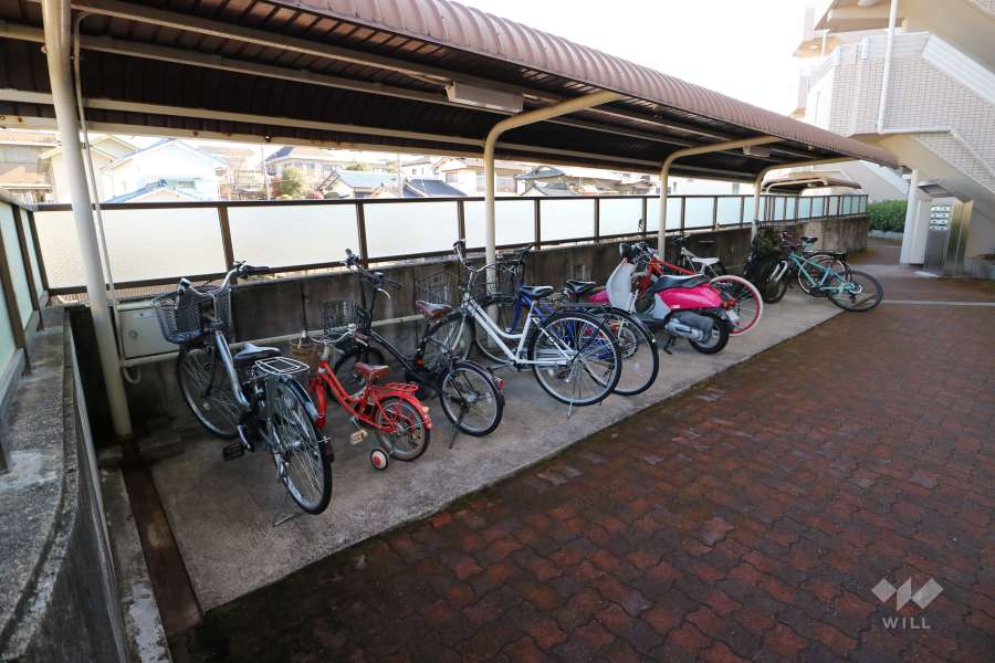 A棟の駐輪場