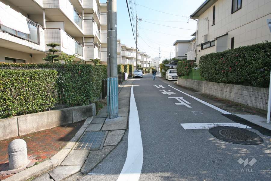 敷地南側の前面道路