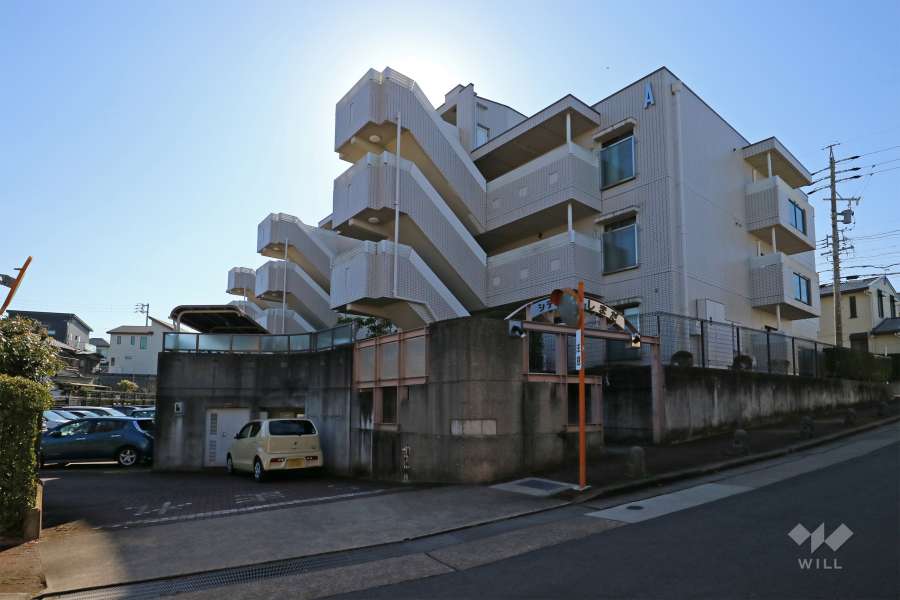 シティコーポしまだA棟の外観（北西側から）