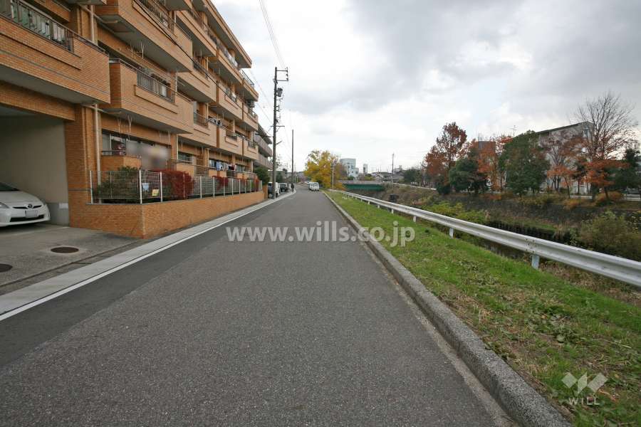 敷地南側の前面道路