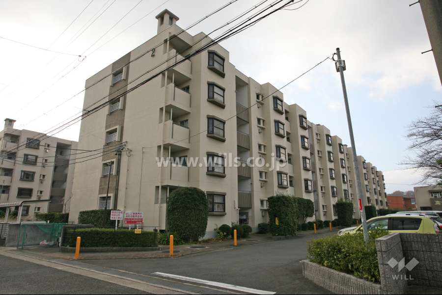 植田北住宅2号棟の外観(北東側から)