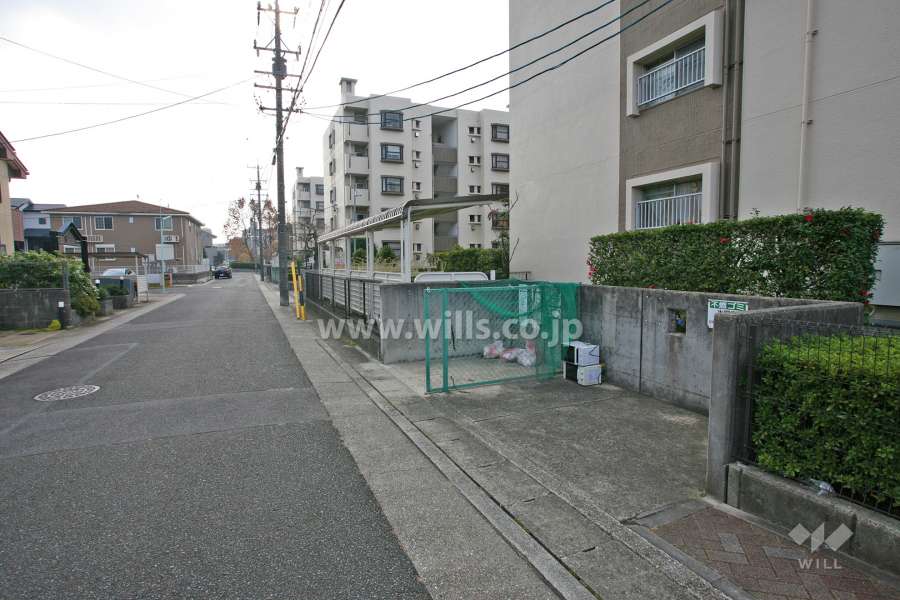 敷地東側の前面道路