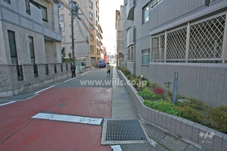 敷地東側の前面道路