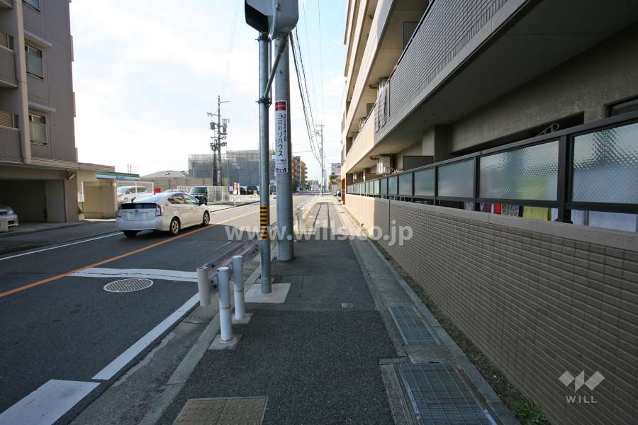 敷地南側の前面道路