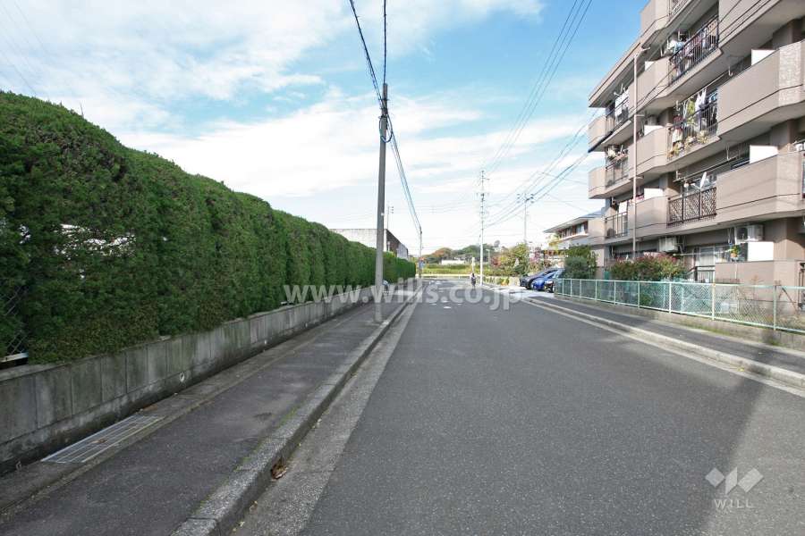 敷地南側の前面道路