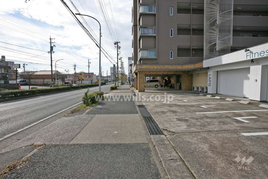 敷地東側の前面道路