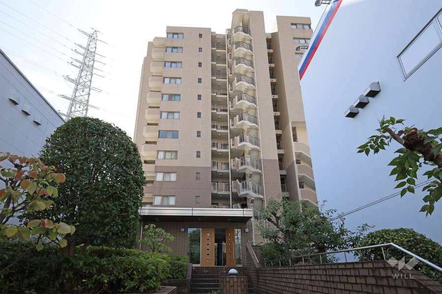 ネオグランデ植田南の外観（北側から）