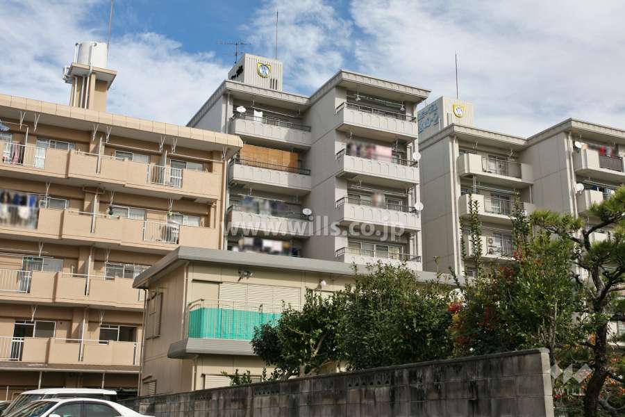ユニーブル植田の外観(南側から)