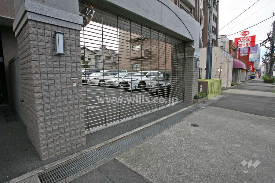 駐車場出入り口（リングシャッター付き）