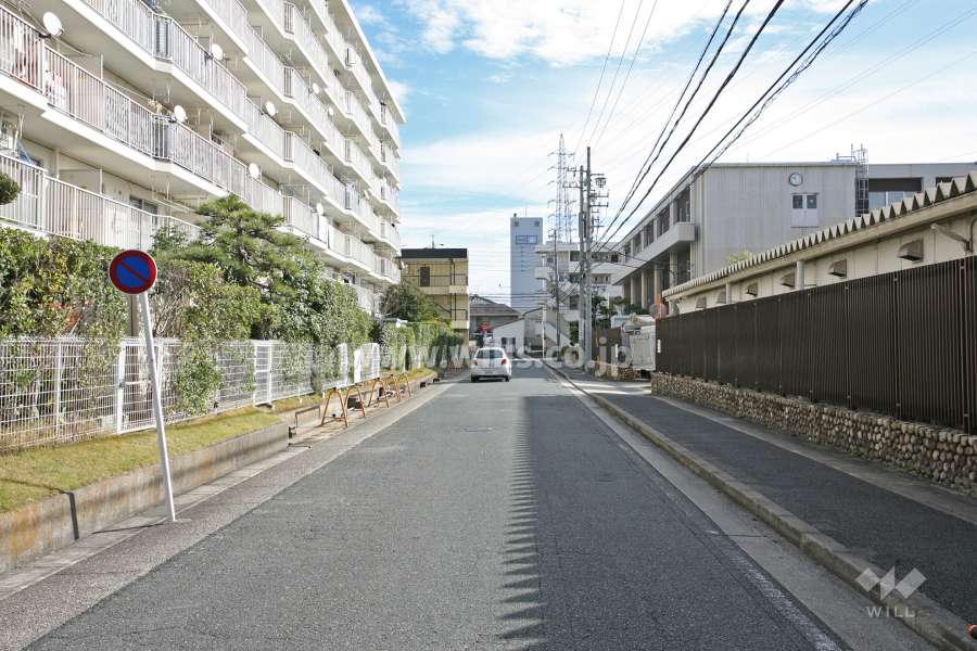 敷地南側の前面道路