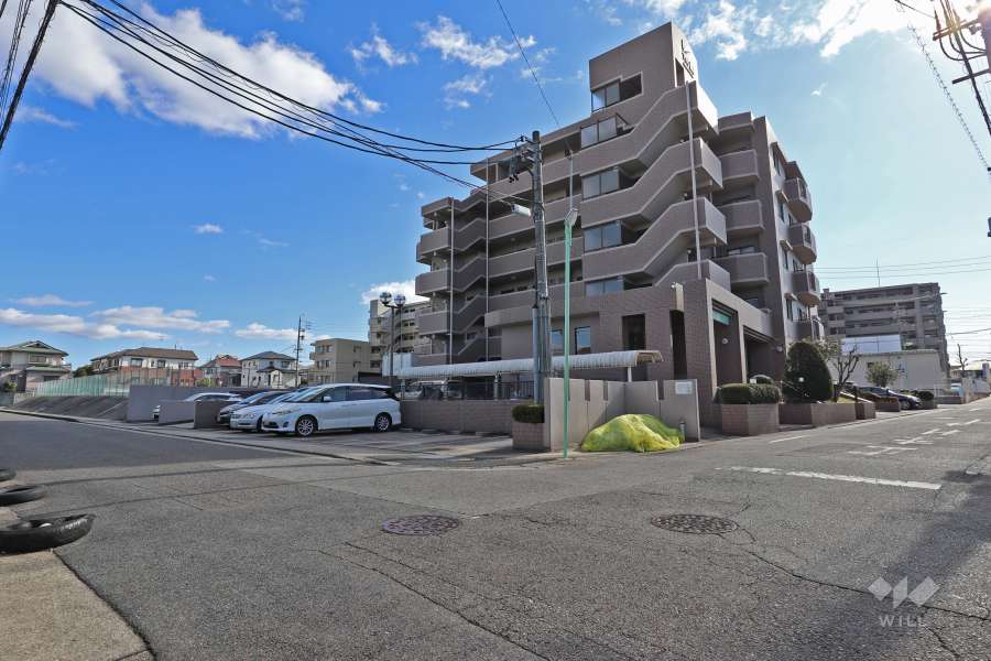 敷地北側と西側の前面道路