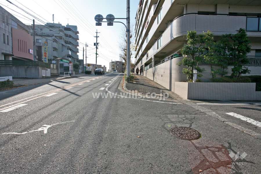 敷地南側の前面道路