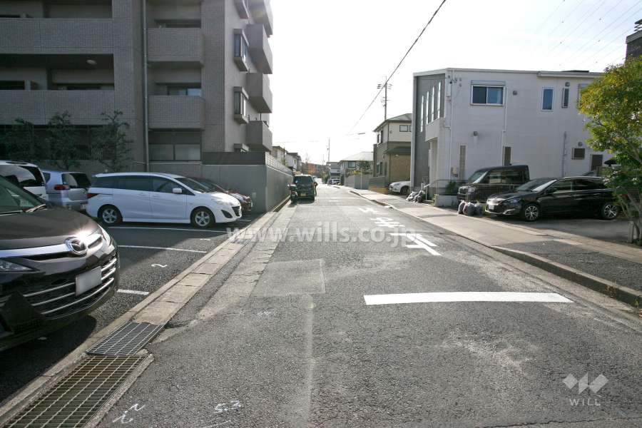 敷地西側前面道路