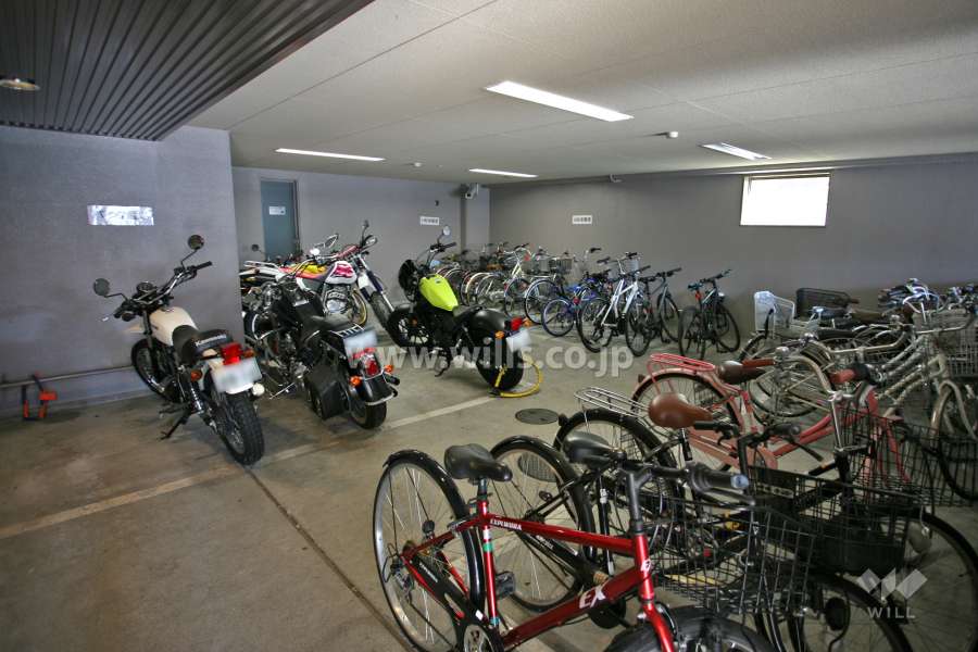 駐輪場とバイク置き場