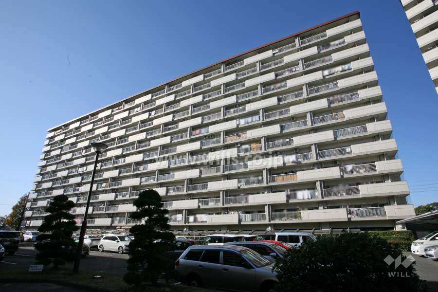 島田橋住宅2号棟の外観（南東側から）