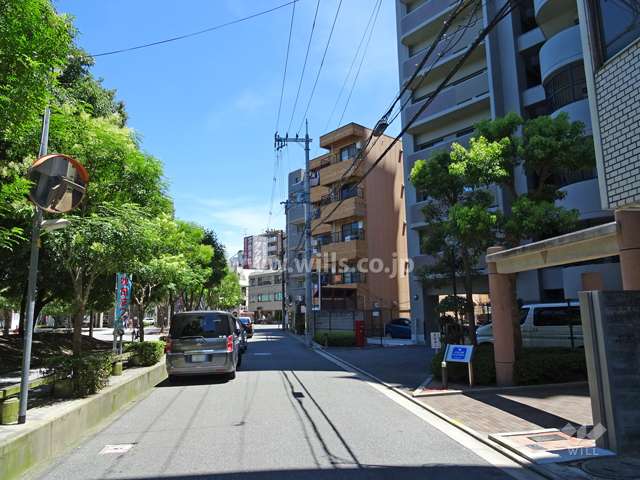 敷地北東側の前面道路