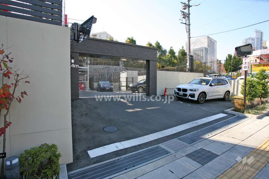 駐車場出入り口（リングシャッター付き）