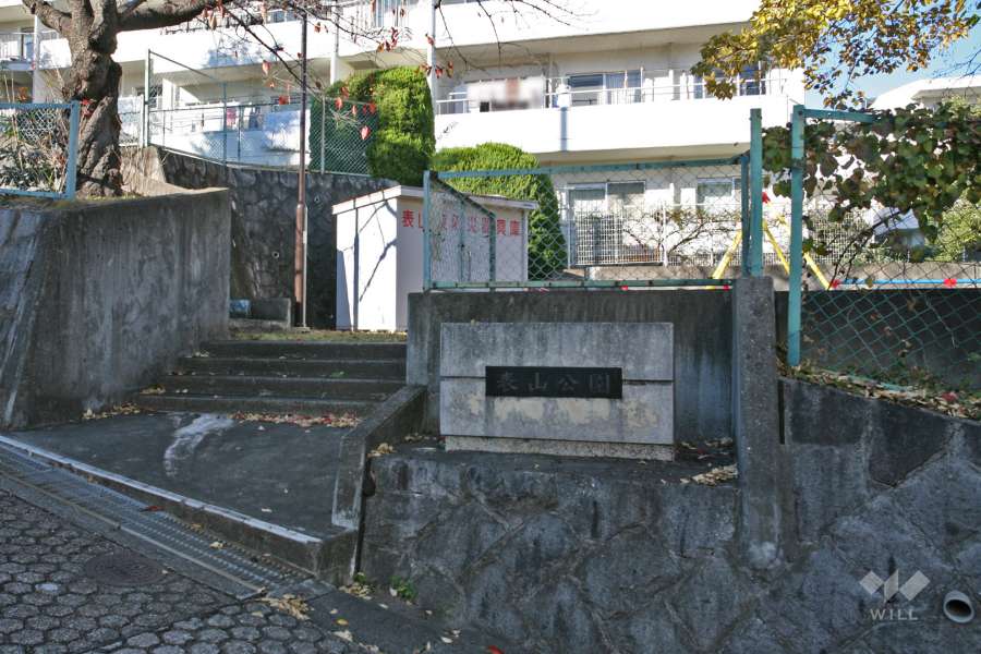 敷地南側にある『表山公園』