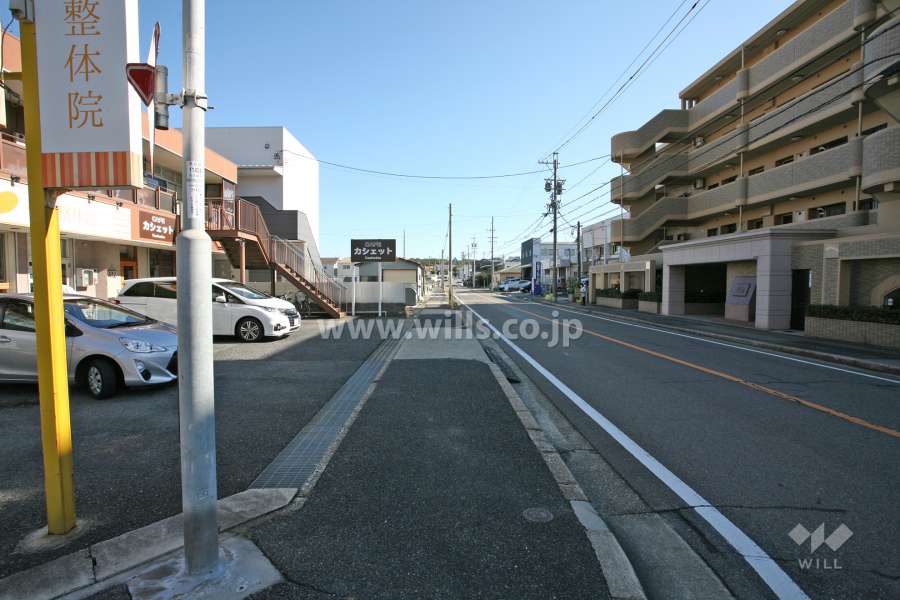 敷地北側の前面道路