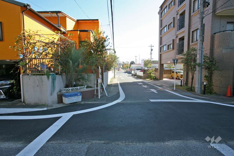 敷地北東側の前面道路