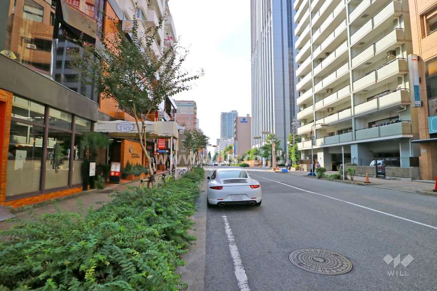 敷地北側の前面道路（東側から）