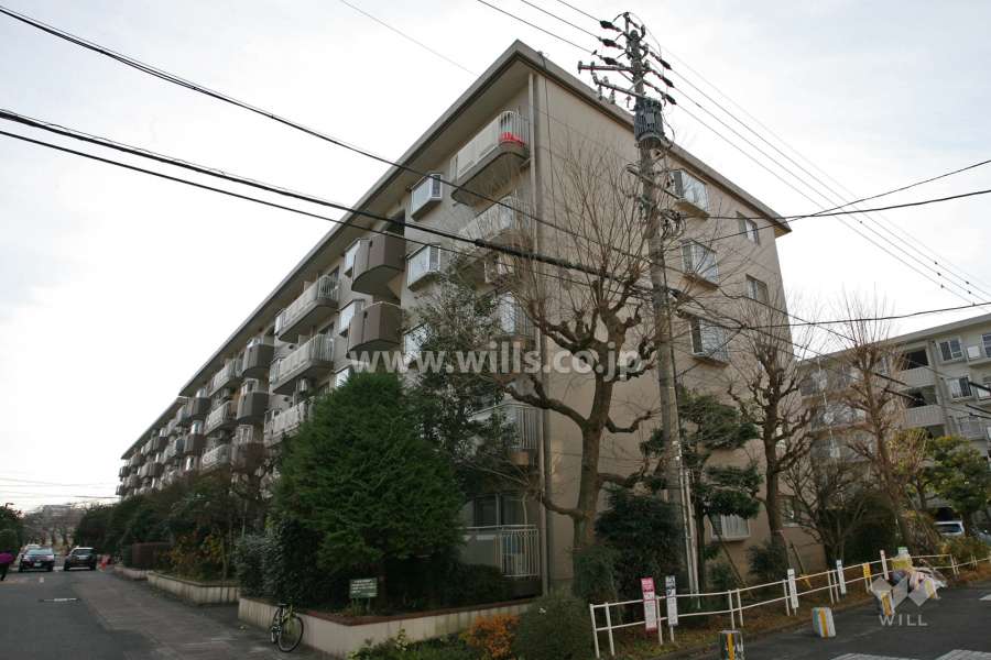 サンハイツ鍋屋上野6号棟の外観(西側から)