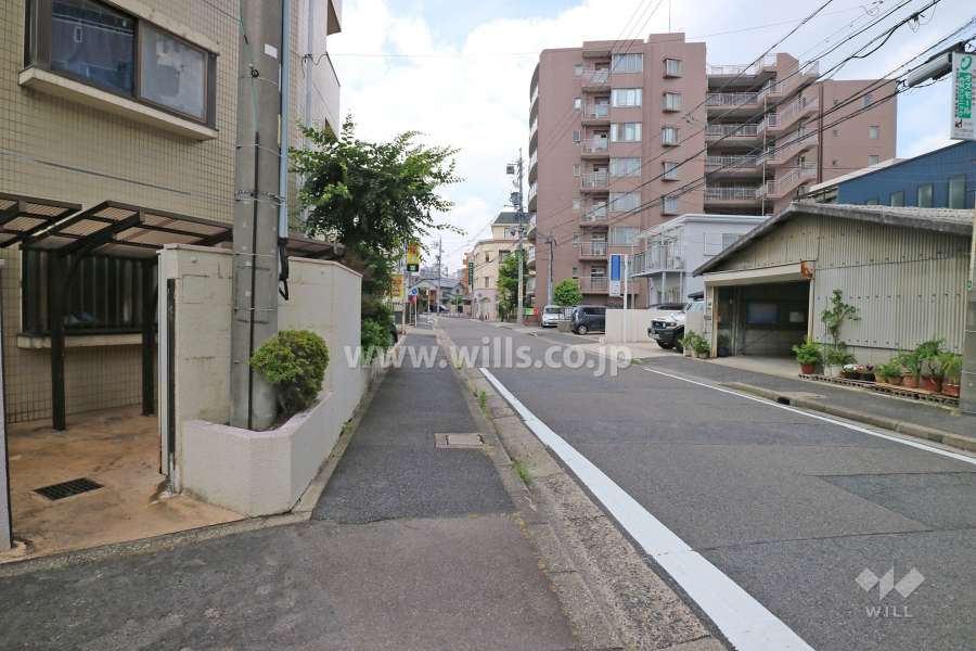 敷地北側の前面道路（東側から）