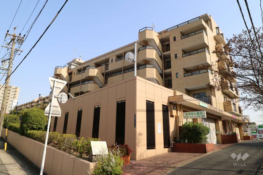 ダイアパレス東白壁D棟の外観（北西側から）