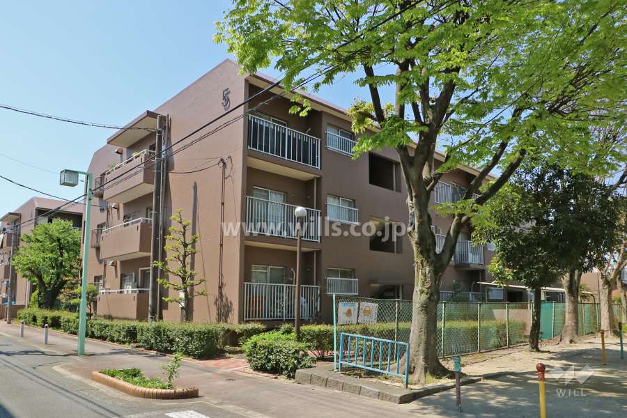 コープ野村新瑞橋5号棟の外観(北東側から)