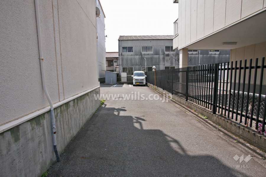 敷地西側の通路