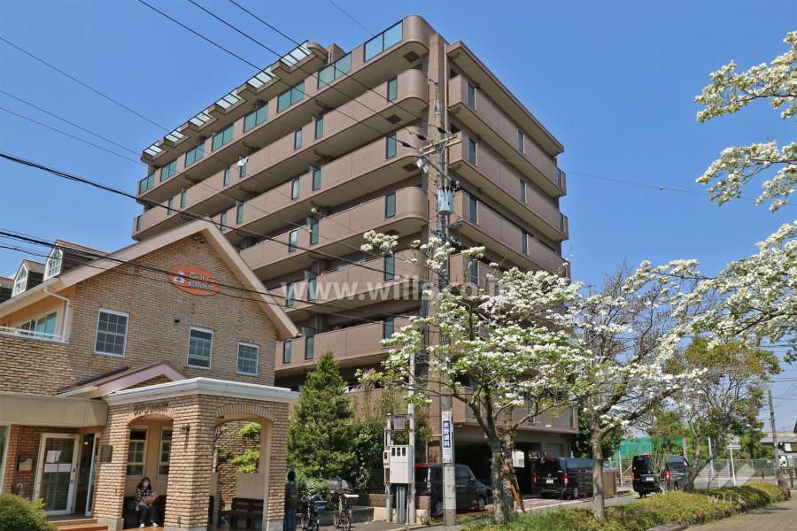 ライオンズマンション鶴里の外観(南東側から)