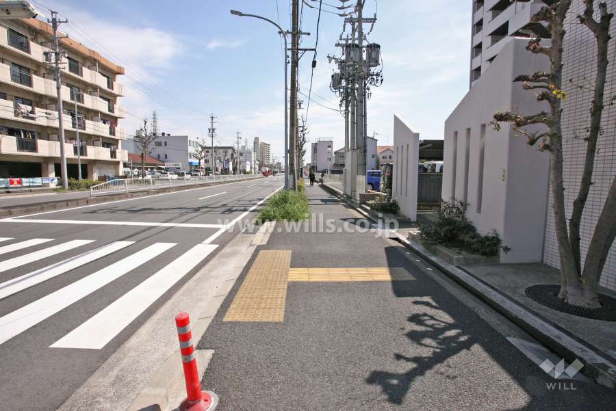 敷地北側の前面道路