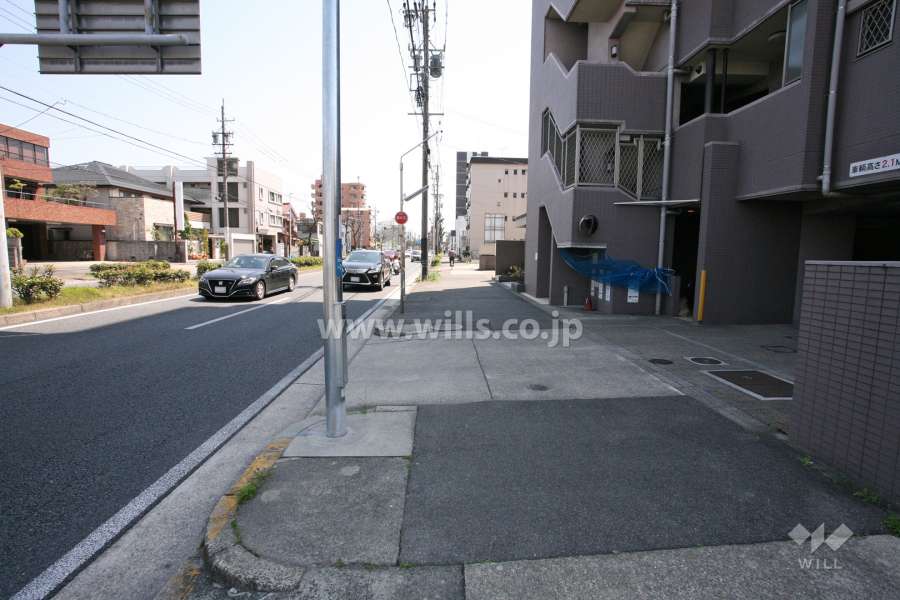 敷地北側の前面道路