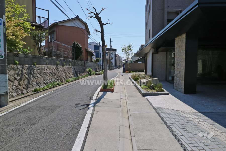 敷地東側の前面道路