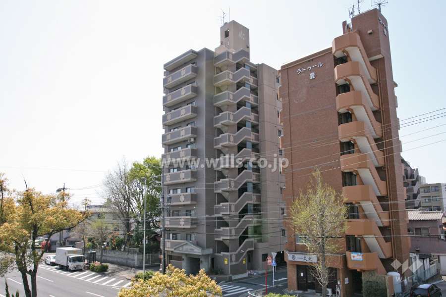 アイビーマンション内田橋南2の外観(東側から)