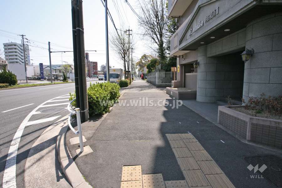 敷地東側の前面道路