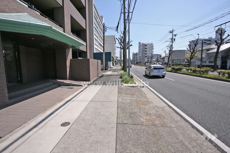 敷地南側の前面道路