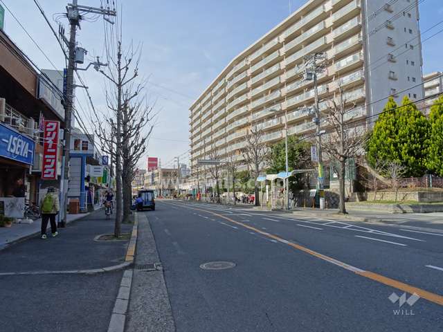 敷地南側の前面道路