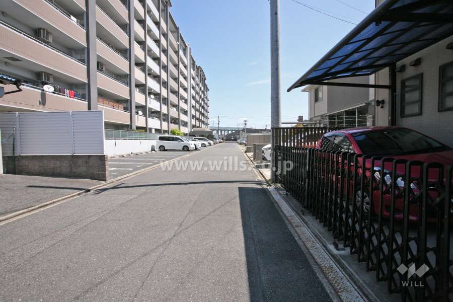 敷地南側の前面道路