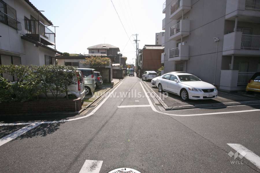 敷地北側の前面道路