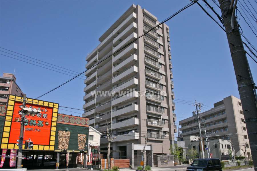 アクアディア内田橋の外観(南東側から)