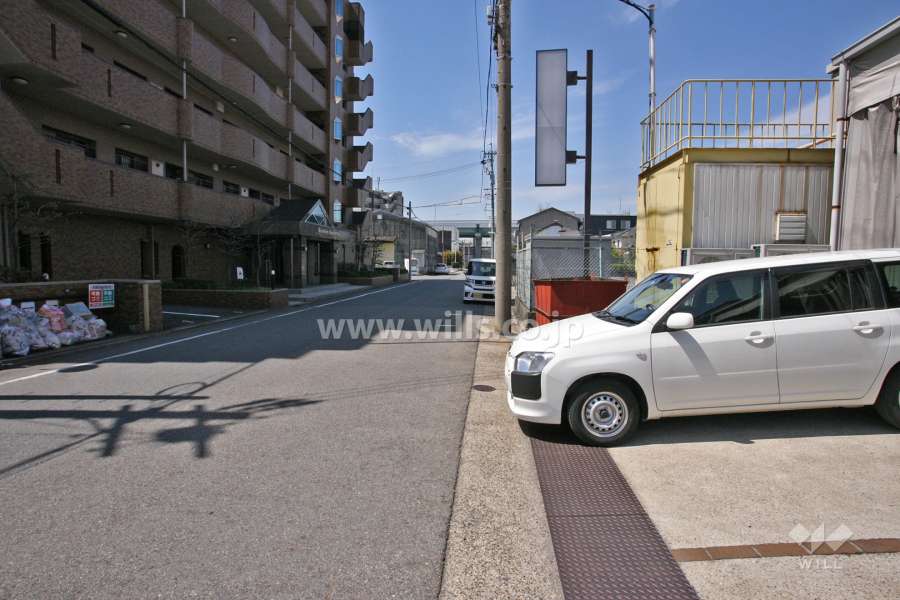敷地北側の前面道路(東側から)