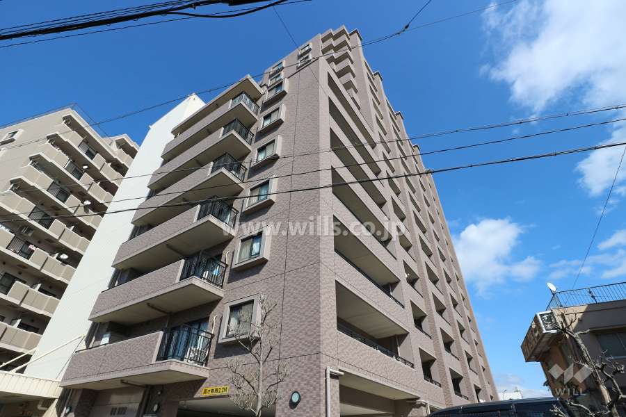 ダイアパレス白鳥庭園通りの外観（南西側から）