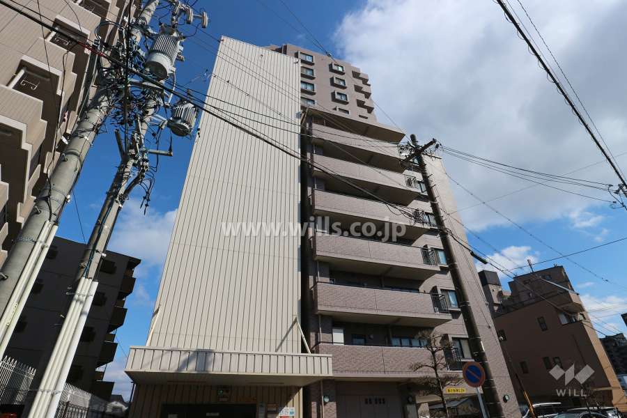 ダイアパレス白鳥庭園通りの外観（北西側から）