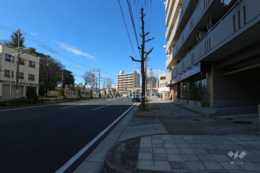 敷地南西側の前面道路