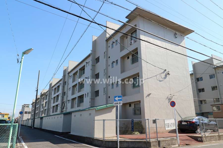 五番町住宅C棟の外観（北西側から）