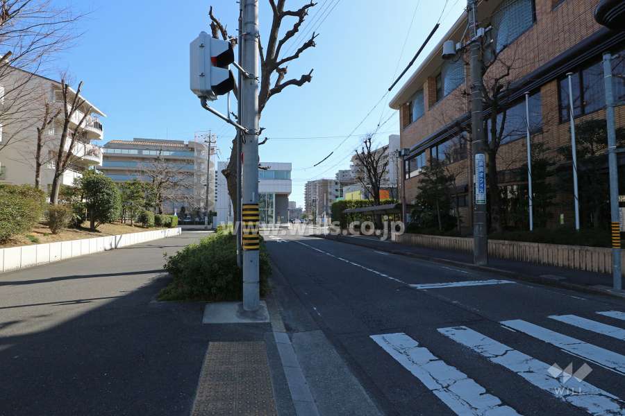 敷地南側の前面道路